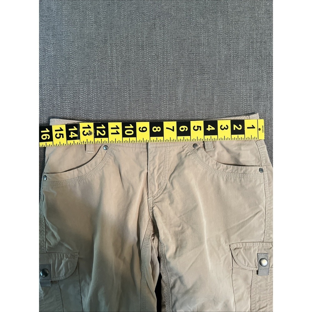 Kuhl Women's SPLASH 10 Inseam Vtg Patinadye Cargo Shorts Beige Sz 6 Hiking - Picture 6 of 12